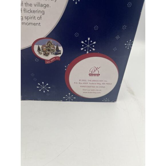 Snowflake Falls Lighted General Store 8 Piece Holiday Village Set Christmas 2002 - Picture 8 of 9